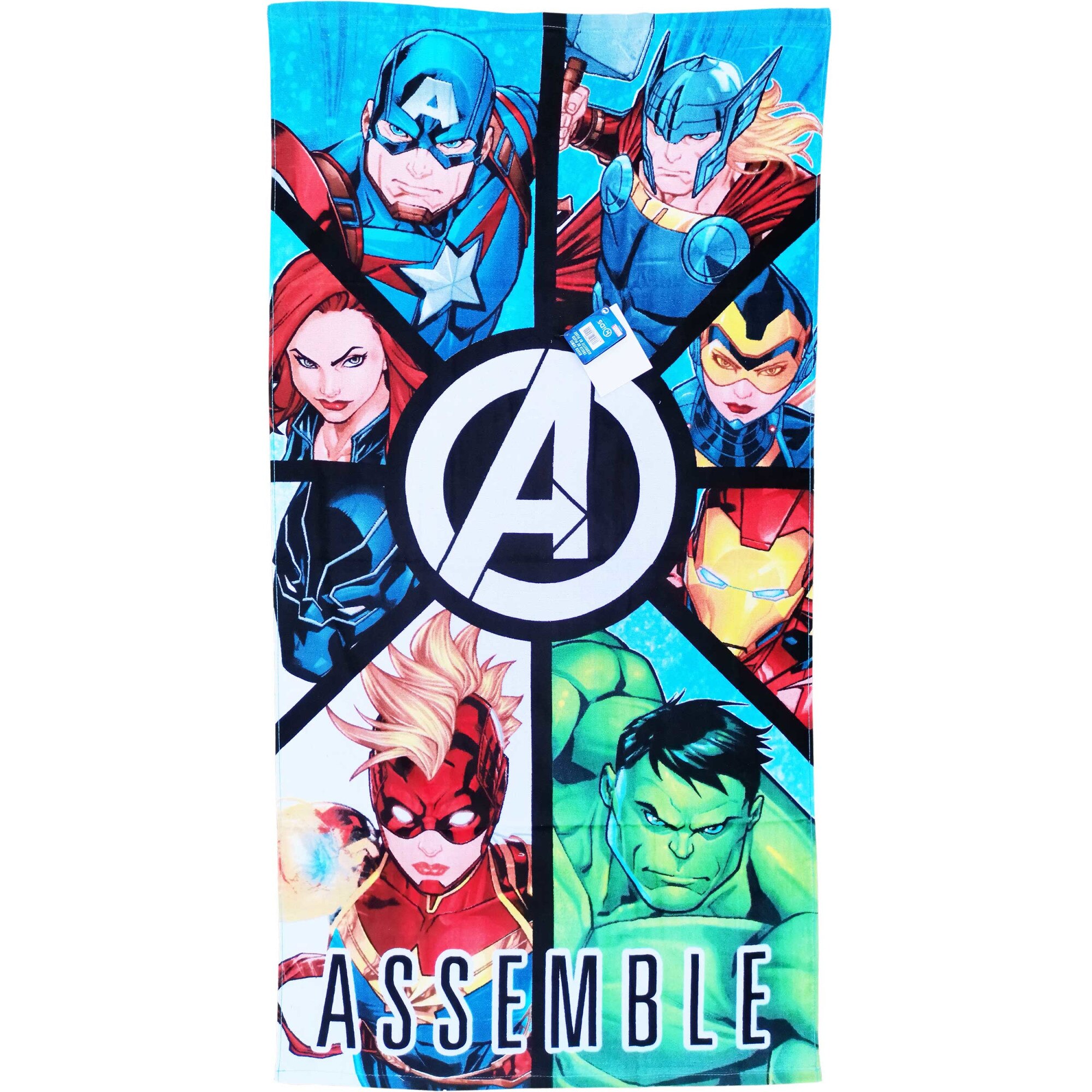 Prosop de plaja Avengers, bumbac, 70 cm x 140 cm