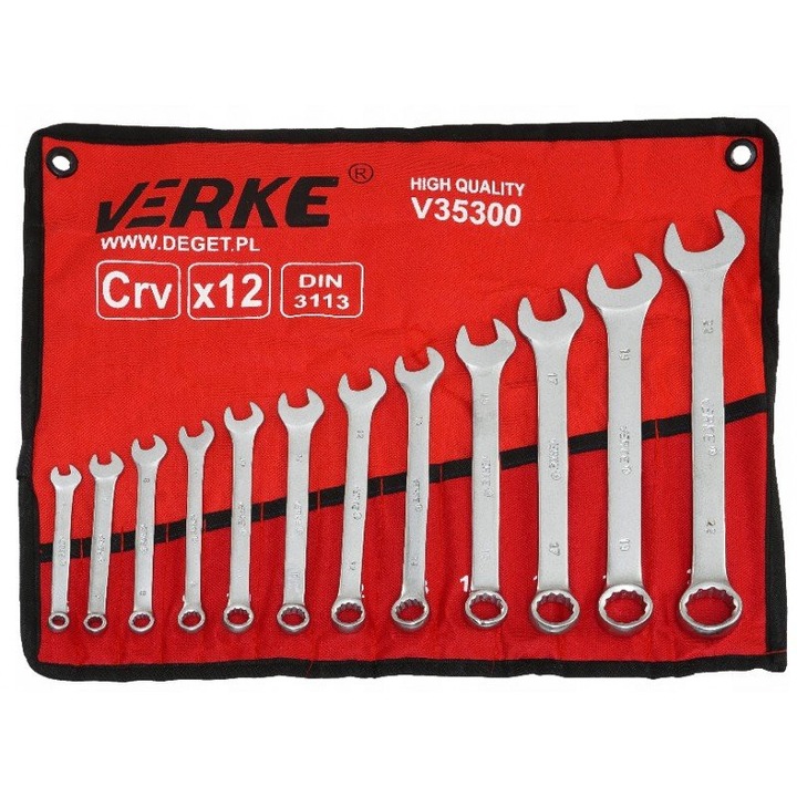 Set chei combinate inelare 12 elemente 6-22mm V35300 Verke