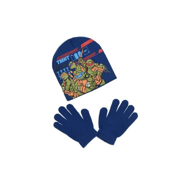Set caciula si manusi, Testoasele Ninja TMNT 8815, Albastru