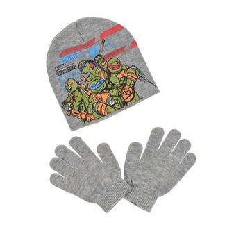 Set caciula si manusi, Testoasele Ninja TMNT 8815, Gri Set caciula si manusi, Testoasele Ninja TMNT 8815, Gri