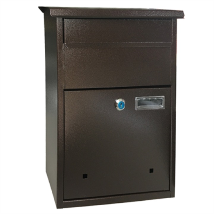 Postaláda álló PILIS (30x38cm) bronz, névtartóval