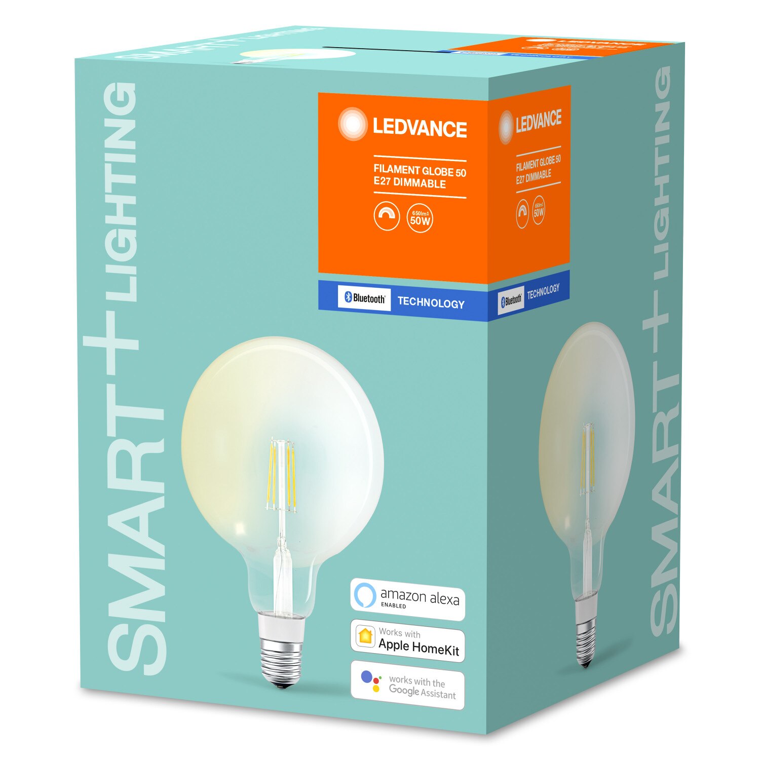 Bec Smart Ledvance, E 27, 60W, 806 lm, 2700K,compatibil Google Assistant / Amazon Alexa