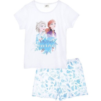 Pijama Frozen Journey maneca scurta 9343, Alb Pijama Frozen Journey maneca scurta 9343, Alb