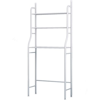 Stand metalic pentru depozitare Timeless Tools, 25x65x152 cm, cu 3 rafturi si 3 carlige, Alb Stand metalic pentru depozitare Timeless Tools, 25x65x152 cm, cu 3 rafturi si 3 carlige, Alb