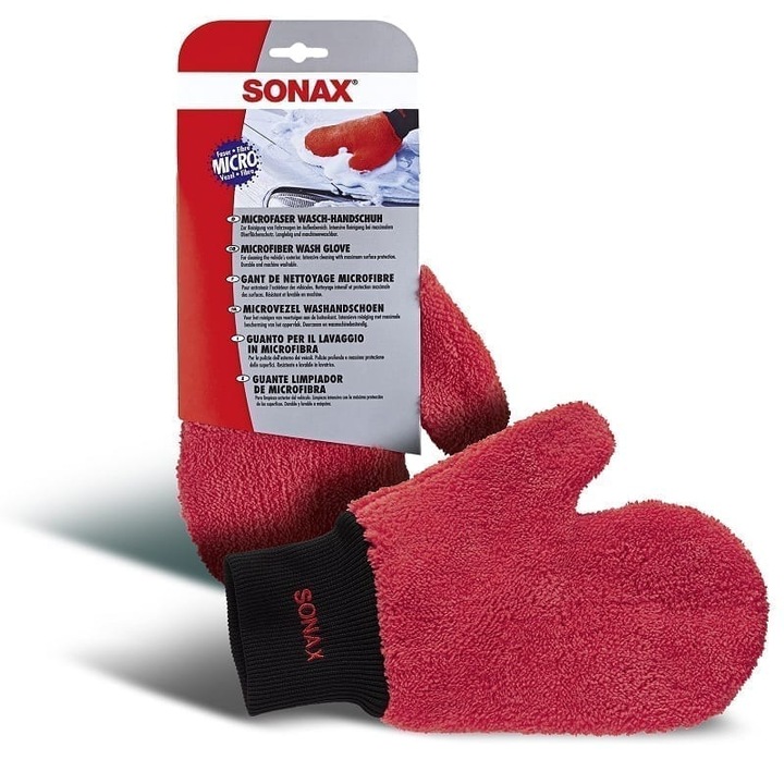 Ръкавица за автомивка Sonax, Микрофибър