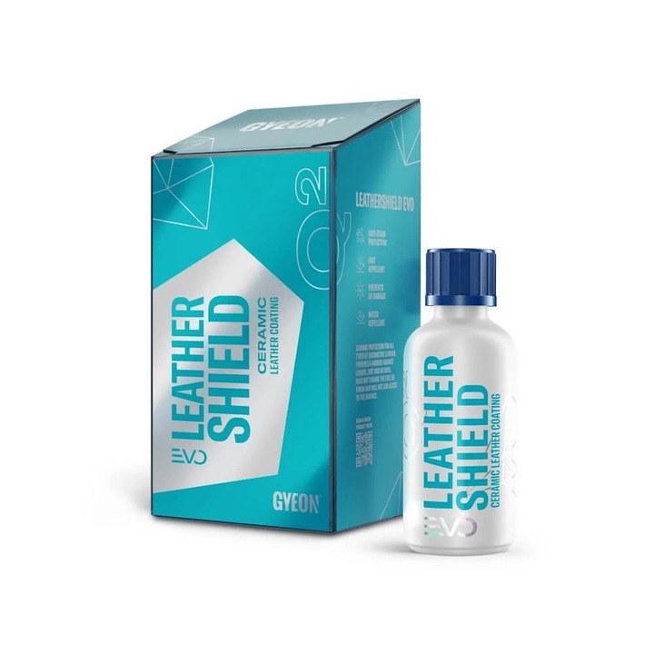 Solutie Protectie Ceramica Piele Auto Gyeon Q2 Leather Shield, 50ml