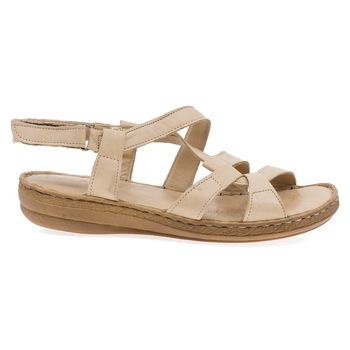 Sandale dama, Caspian, Cas-459-T453, casual, piele naturala, Capucino Sandale dama, Caspian, Cas-459-T453, casual, piele naturala, Capucino