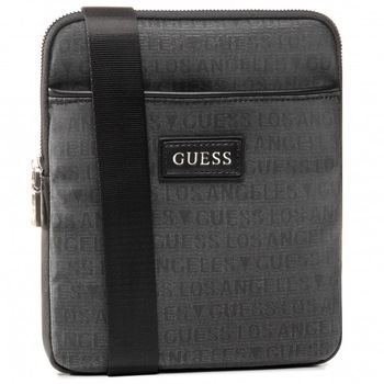 Geanta barbati Guess Dan LA Mini Flat Crossbody, Gri, 19 x 23 x 2.5 cm Geanta barbati Guess Dan LA Mini Flat Crossbody, Gri, 19 x 23 x 2.5 cm