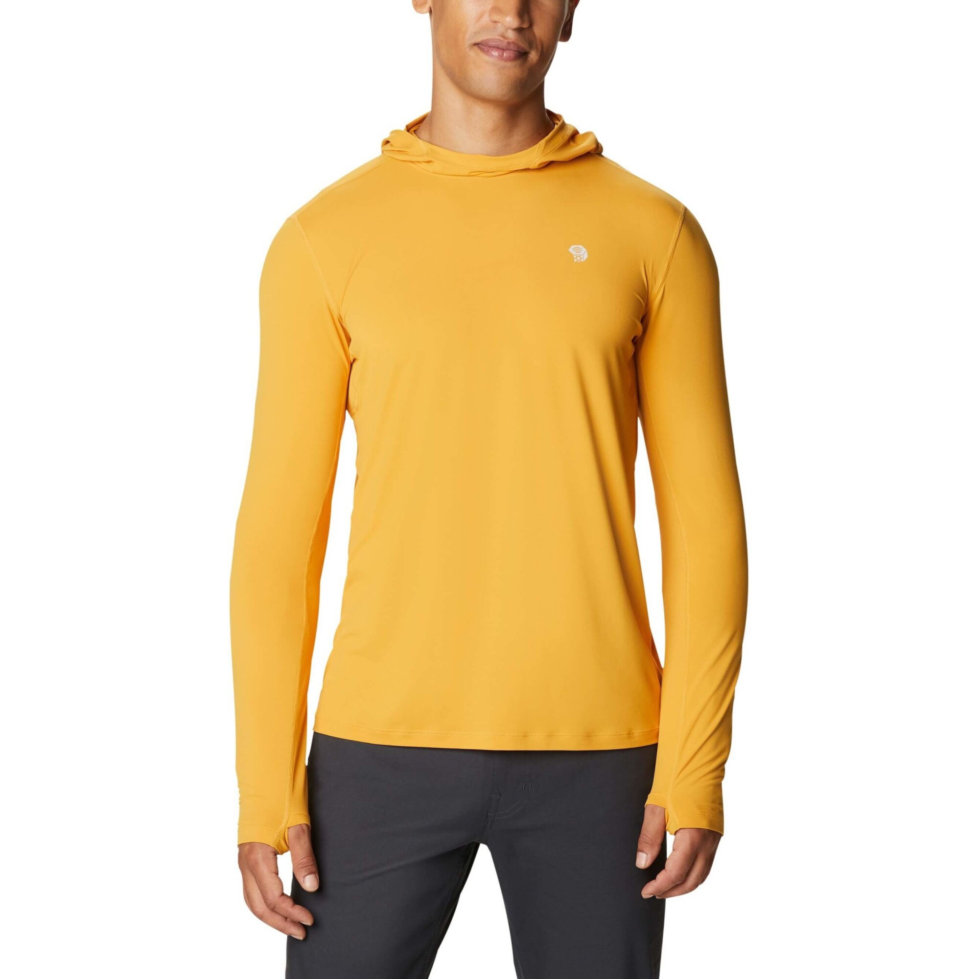 Bluza sport barbati, Mountain Hardwear Crater Lake Long Sleeve Hoody, Galben