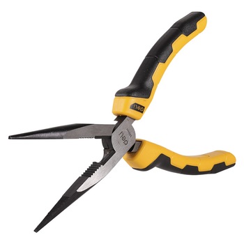 Cleste cu cioc lung 8 inch Deli Tools EDL2108, Galben Cleste cu cioc lung 8 inch Deli Tools EDL2108, Galben