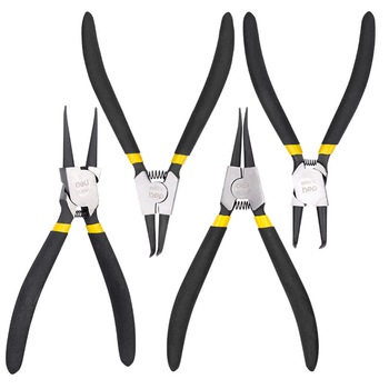 Set 4 clesti de indoit 7 inch Deli Tools EDL104407, Negru/Galben Set 4 clesti de indoit 7 inch Deli Tools EDL104407, Negru/Galben