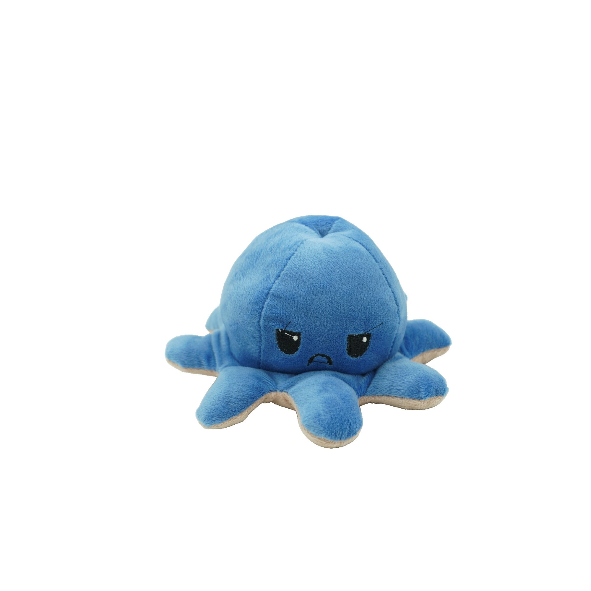 Caracatita reversibila din plus cu fata fericita si fata trista, Flippy, model 6, multicolor