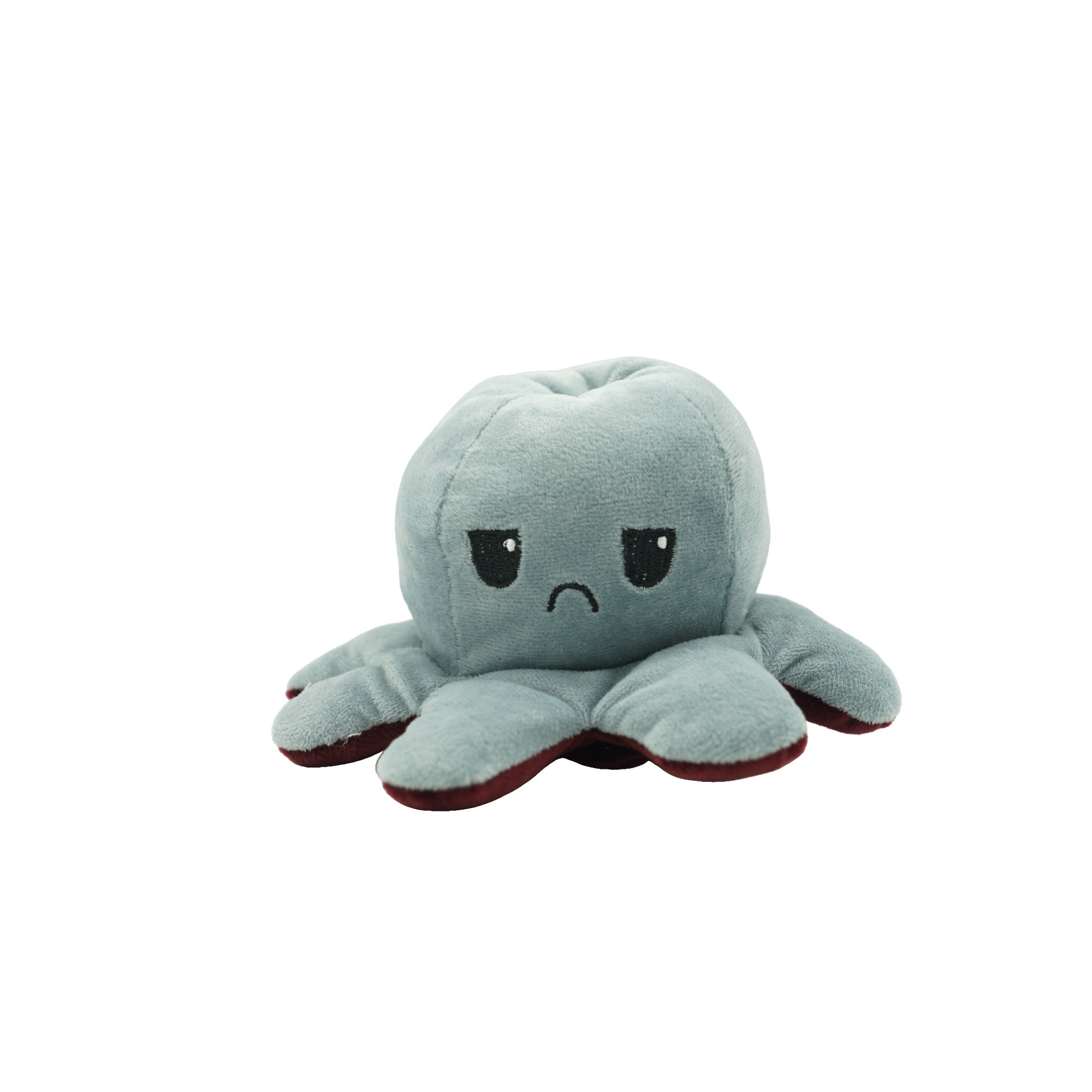 Caracatita reversibila din plus cu fata fericita si fata trista, Flippy, model 5, multicolor