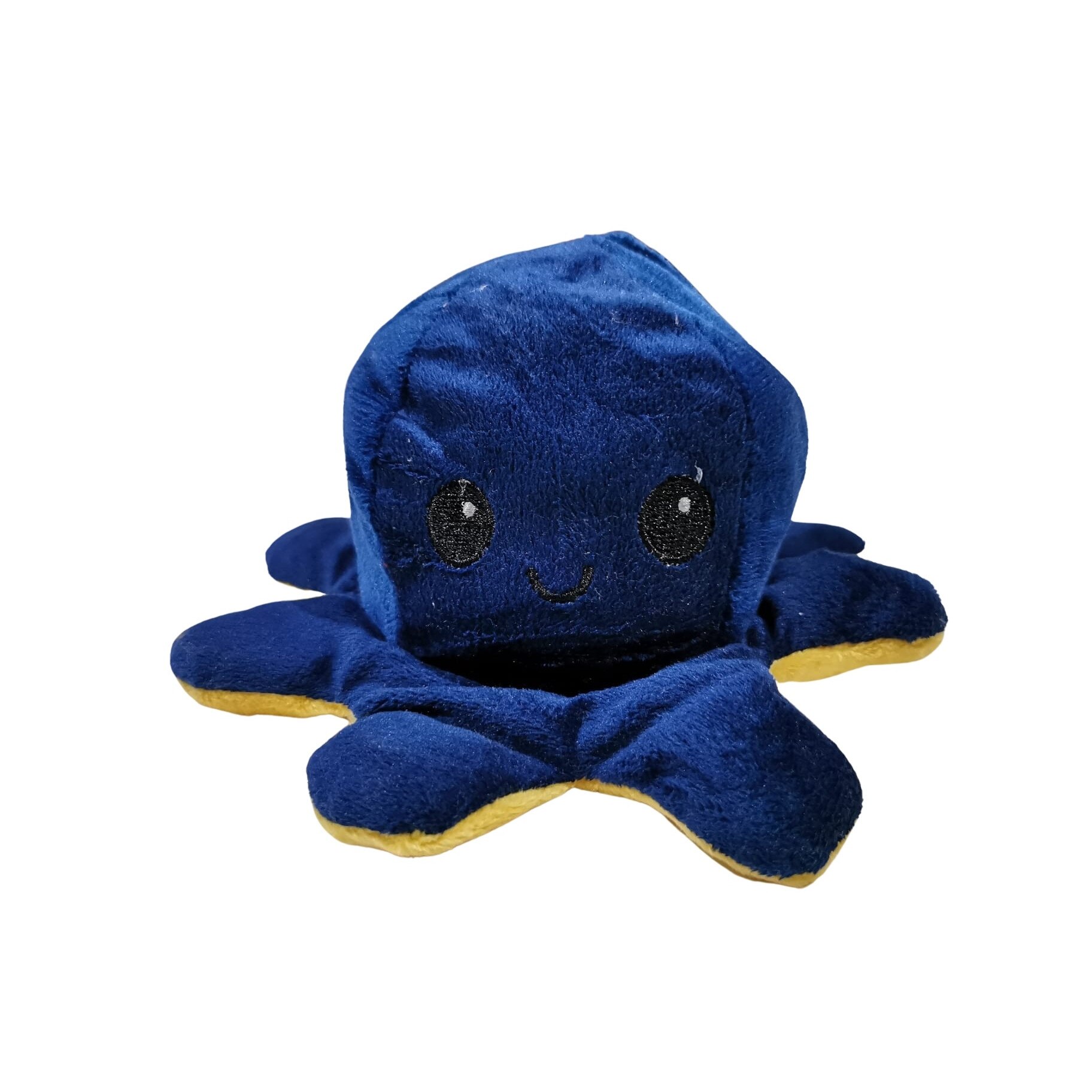 Caracatita reversibila din plus cu fata fericita si fata trista, Flippy, model 15, multicolor