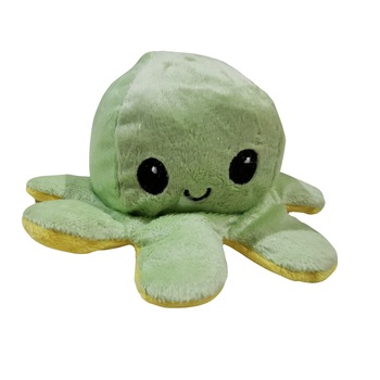 Caracatita reversibila din plus cu fata fericita si fata trista, Flippy, model 7, multicolor Caracatita reversibila din plus cu fata fericita si fata trista, Flippy, model 7, multicolor