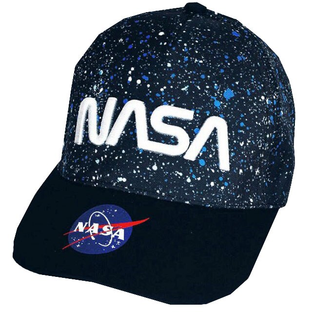 Sapca, NASA, bluemarin cu buline albe 54 cm
