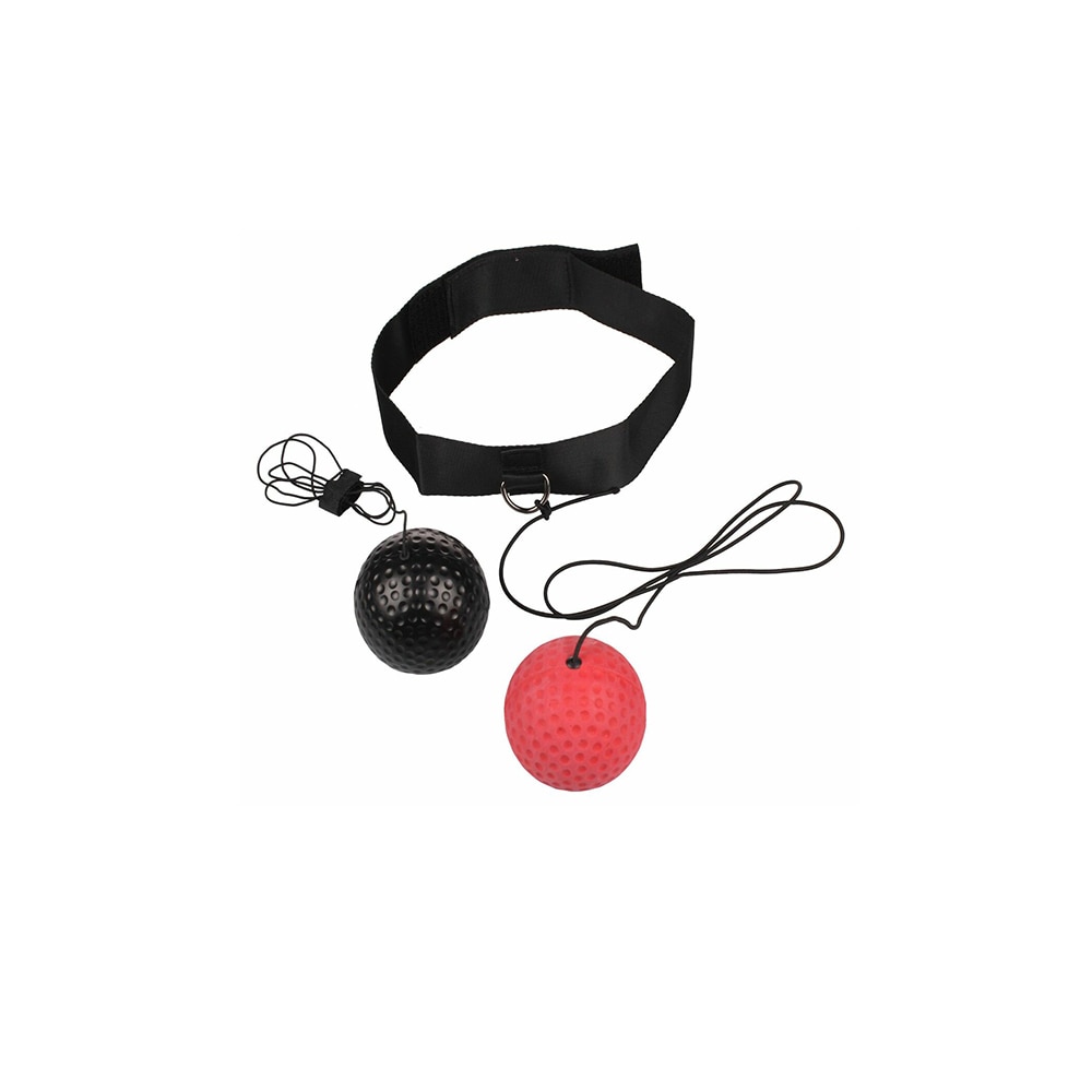 Set 2 mingi reflex Merco Rocky , pentru fitness, antrenament box si dezvoltarea reflexelor