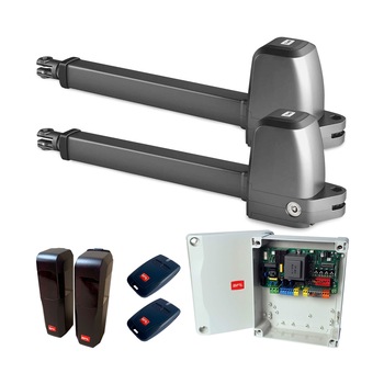 Kit automatizare, porti batante, de pana la 500 Kg, si lungimea canatului pana la 4 m, Bft, Athos, Ac40, 230V, smartsystem Kit automatizare, porti batante, de pana la 500 Kg, si lungimea canatului pana la 4 m, Bft, Athos, Ac40, 230V, smartsystem