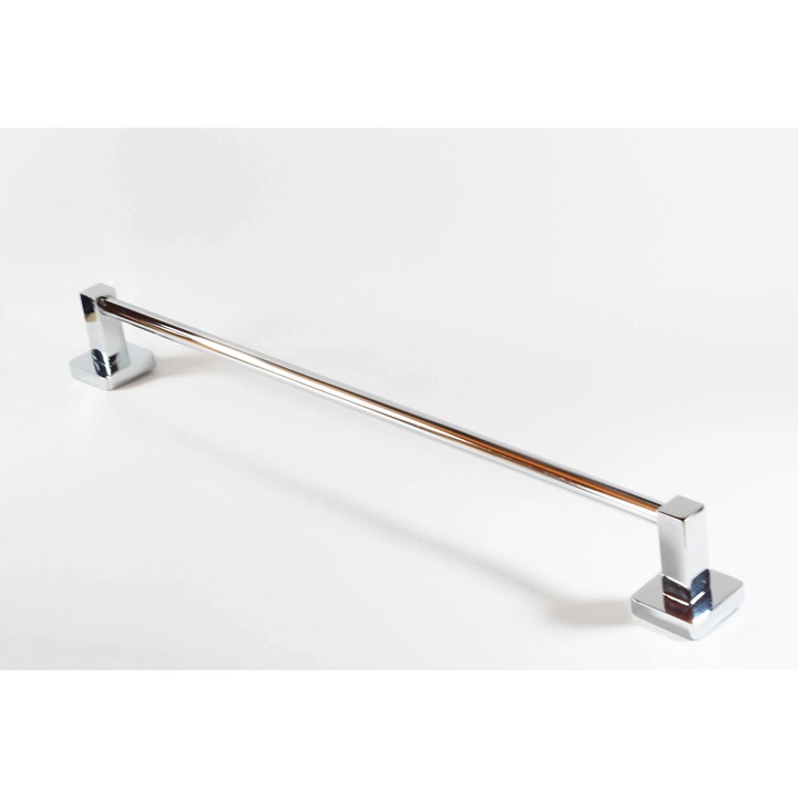 Suport prosop simplu Smack 28624 din alama, finisaj cromat, cu un brat fix