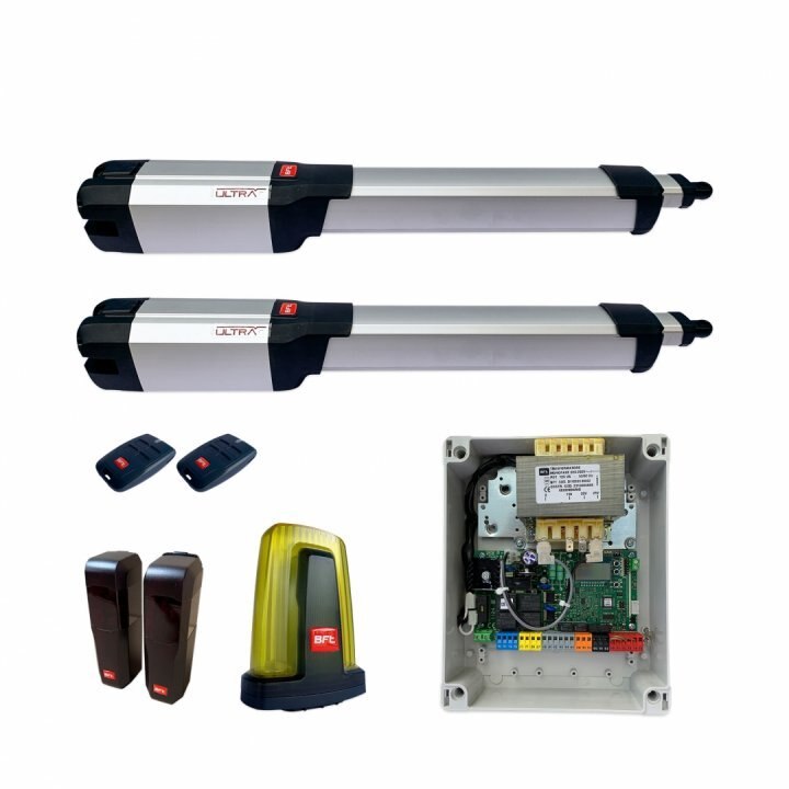 Kit automatizare, pentru porti batante, pentru porti, de pana la 400 Kg, si lungimea canatului, pana la 2.5 m, BFT Kustos, Ultra, Bt A25, smartsystem