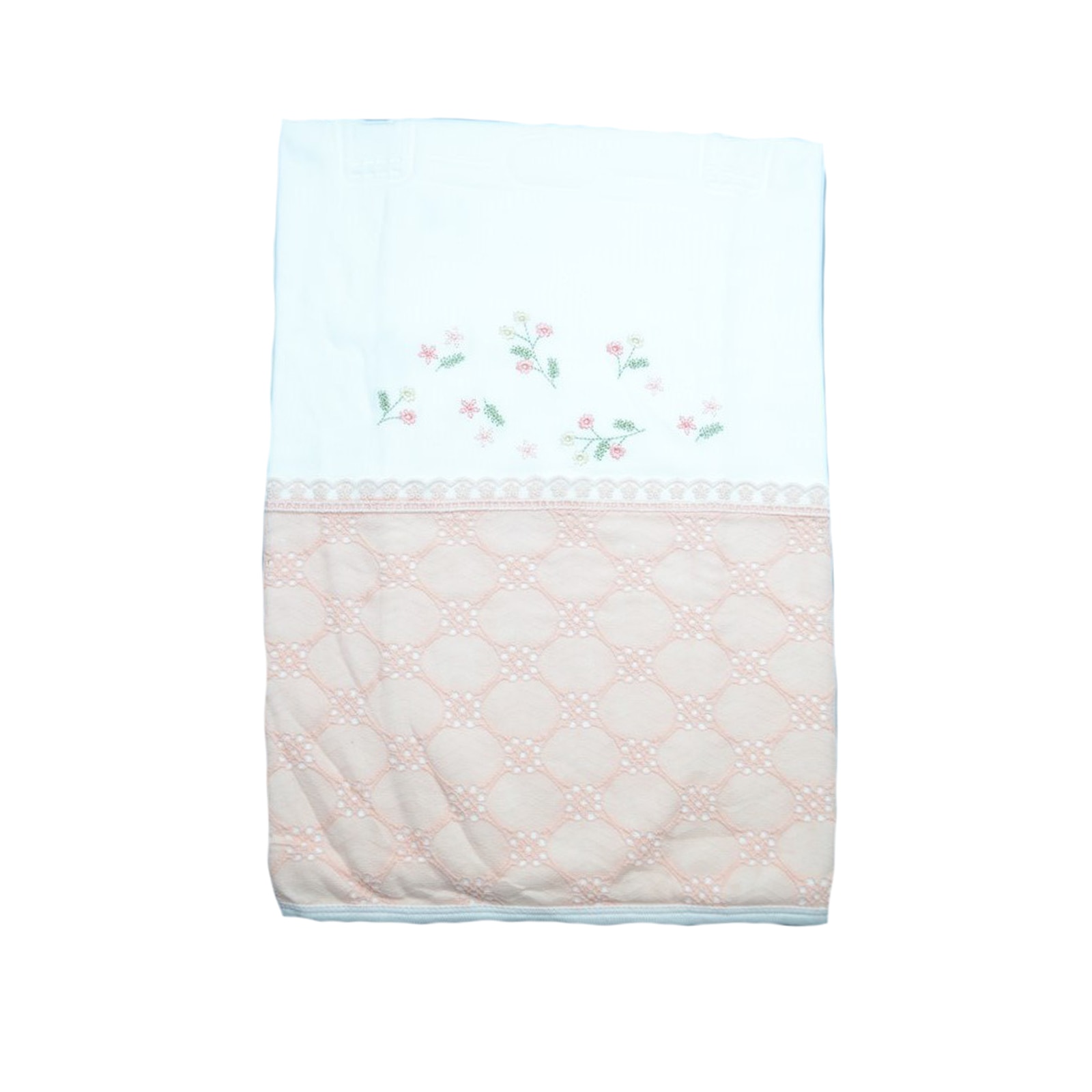 Pled 87 x 85 cm pentru fete Bebelinna 4102, Alb