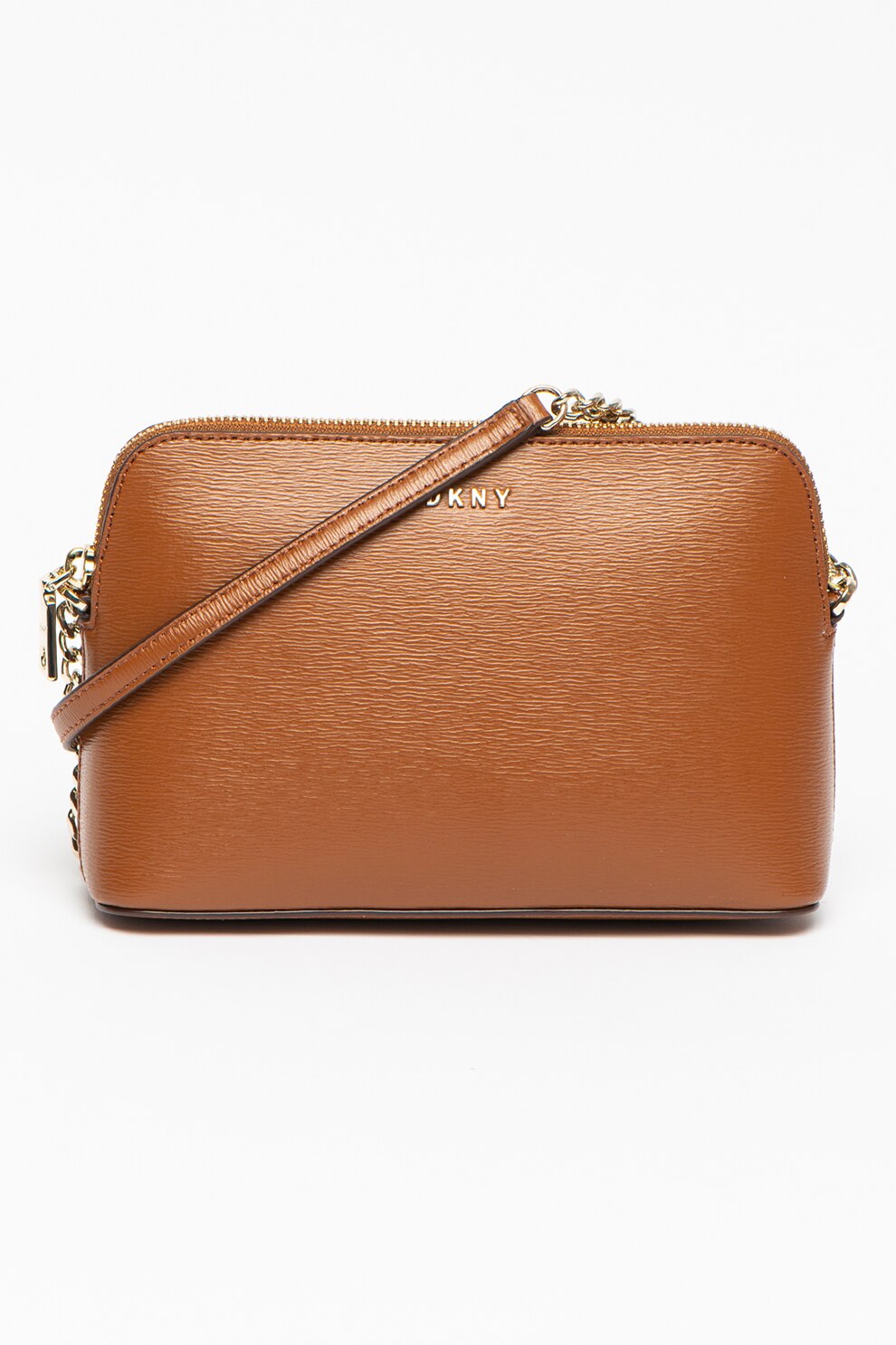 DKNY, Geanta crossbody de piele Bryant, Scortisoara