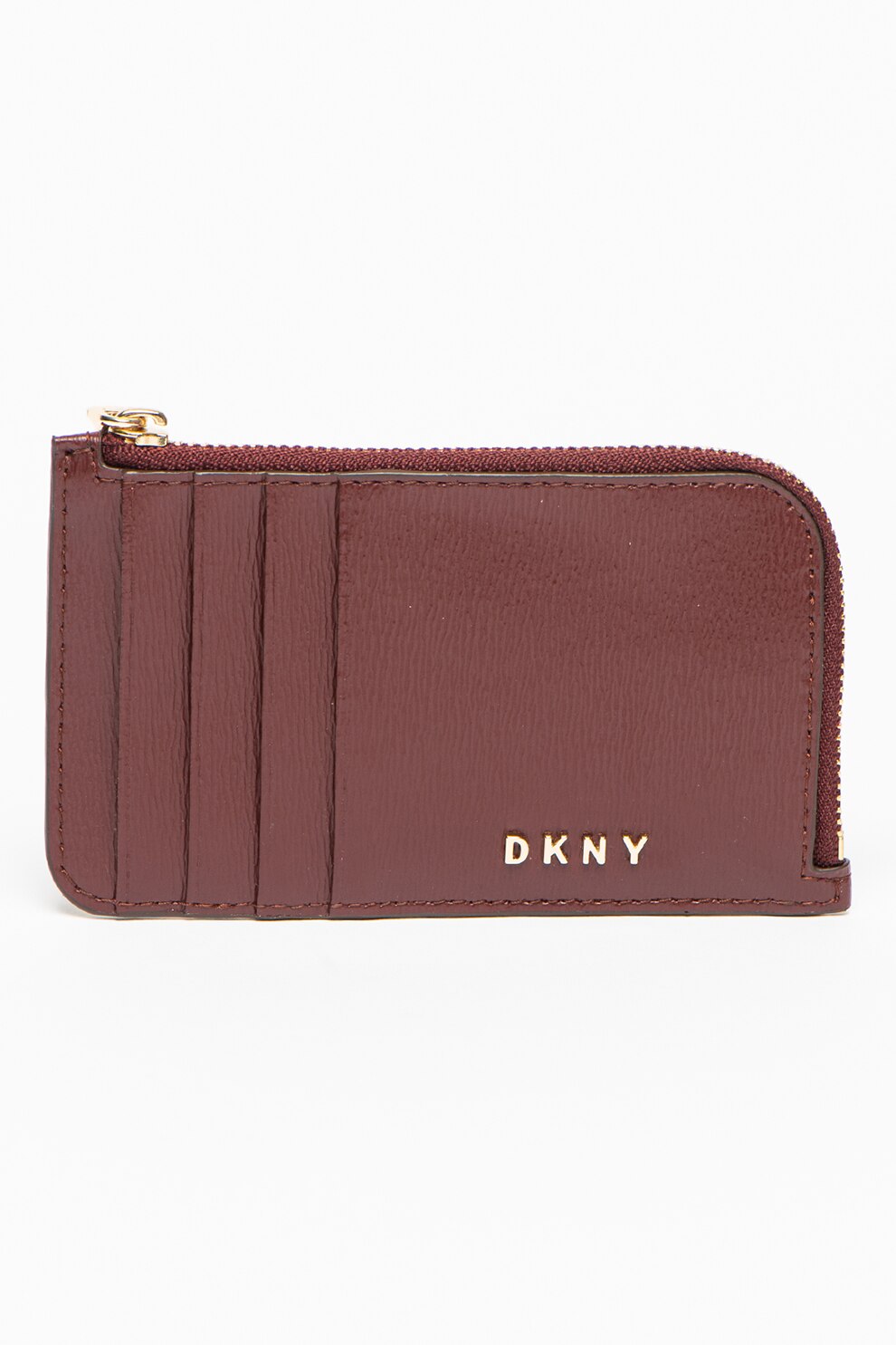 DKNY, Portcart de piele Bryant, Visiniu