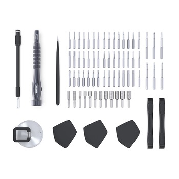 Set surubelnite interschimbabile Jakemy, 64 bucati, Argintiu Set surubelnite interschimbabile Jakemy, 64 bucati, Argintiu