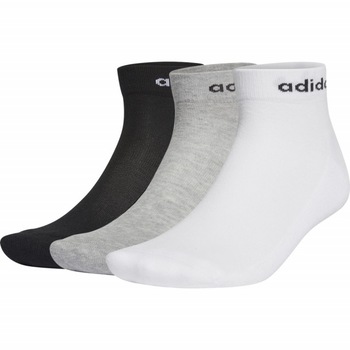 Set 3 perechi sosete Adidas Hc Ankle, Alb/Gri/Negru Set 3 perechi sosete Adidas Hc Ankle, Alb/Gri/Negru