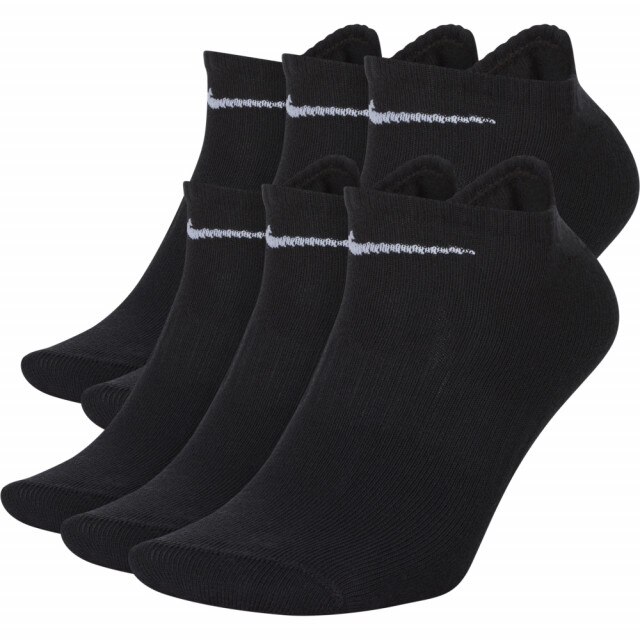 Set 6 perechi sosete Nike Everyday Lightweight, Negru