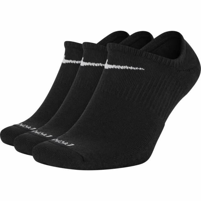 Set 3 perechi sosete Nike Everyday Plus No-Show, Negru