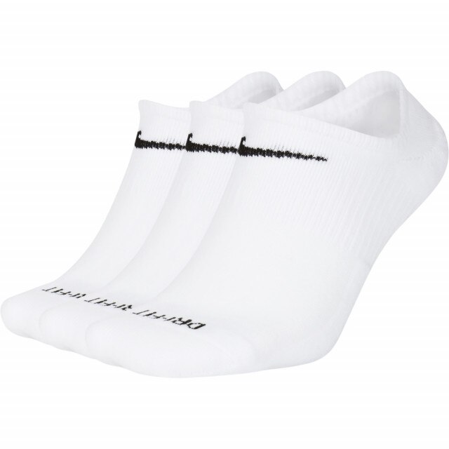 Set 3 perechi sosete Nike Everyday Plus No-Show, Alb
