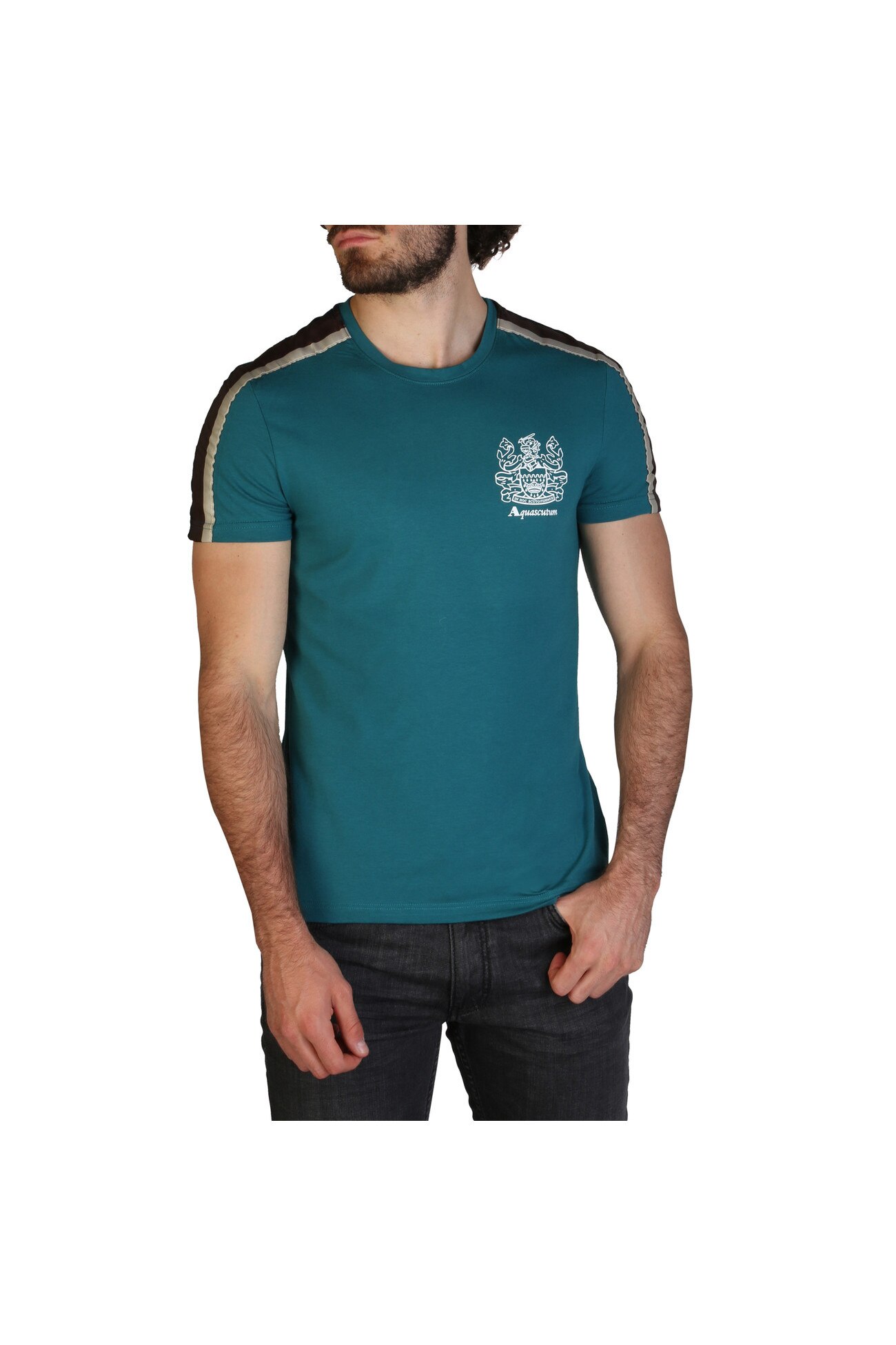 Tricou barbati Aquascutum model QMT017M034, Verde