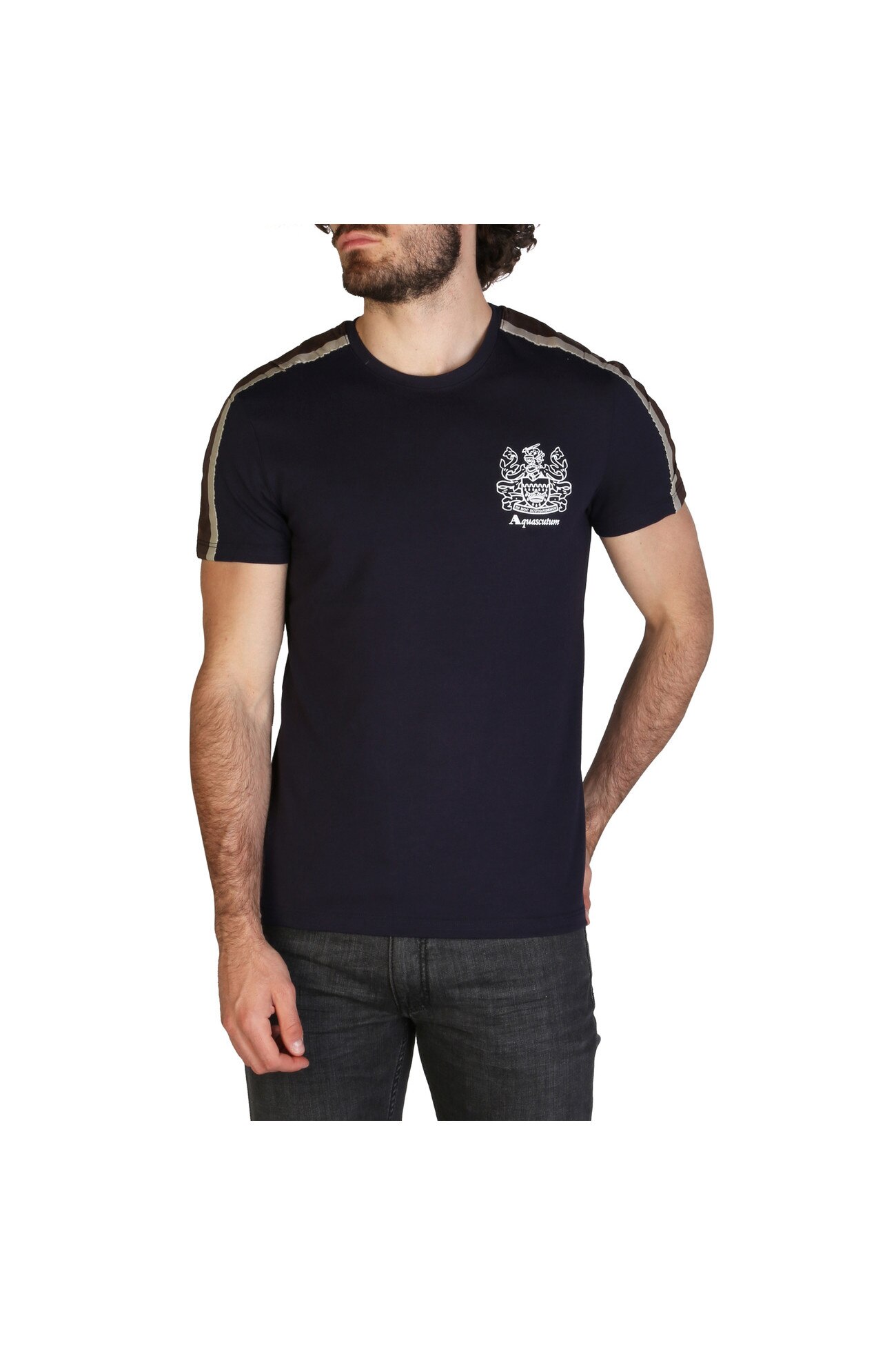 Tricou barbati Aquascutum model QMT017M044, Albastru