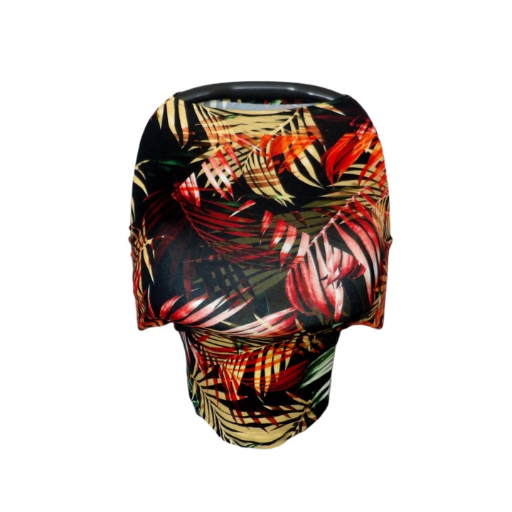 Husa protectie multifunctionala din bumbac 7 in 1 negru portocaliu