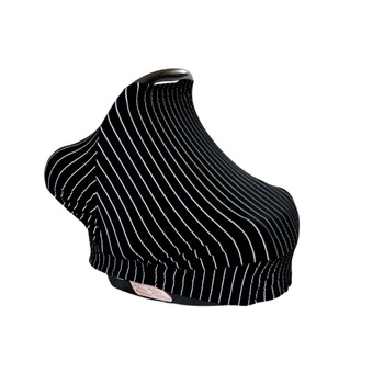 Husa protectie multifunctionala din bumbac 7 in 1 negru cu dungi albe Husa protectie multifunctionala din bumbac 7 in 1 negru cu dungi albe
