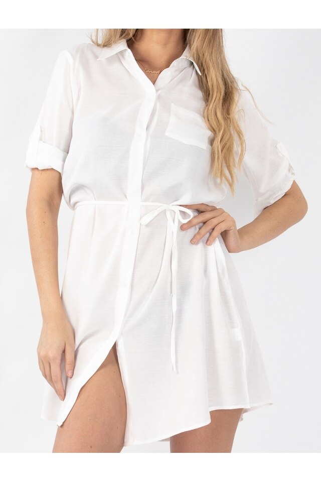 Rochie Dama Liny Alb