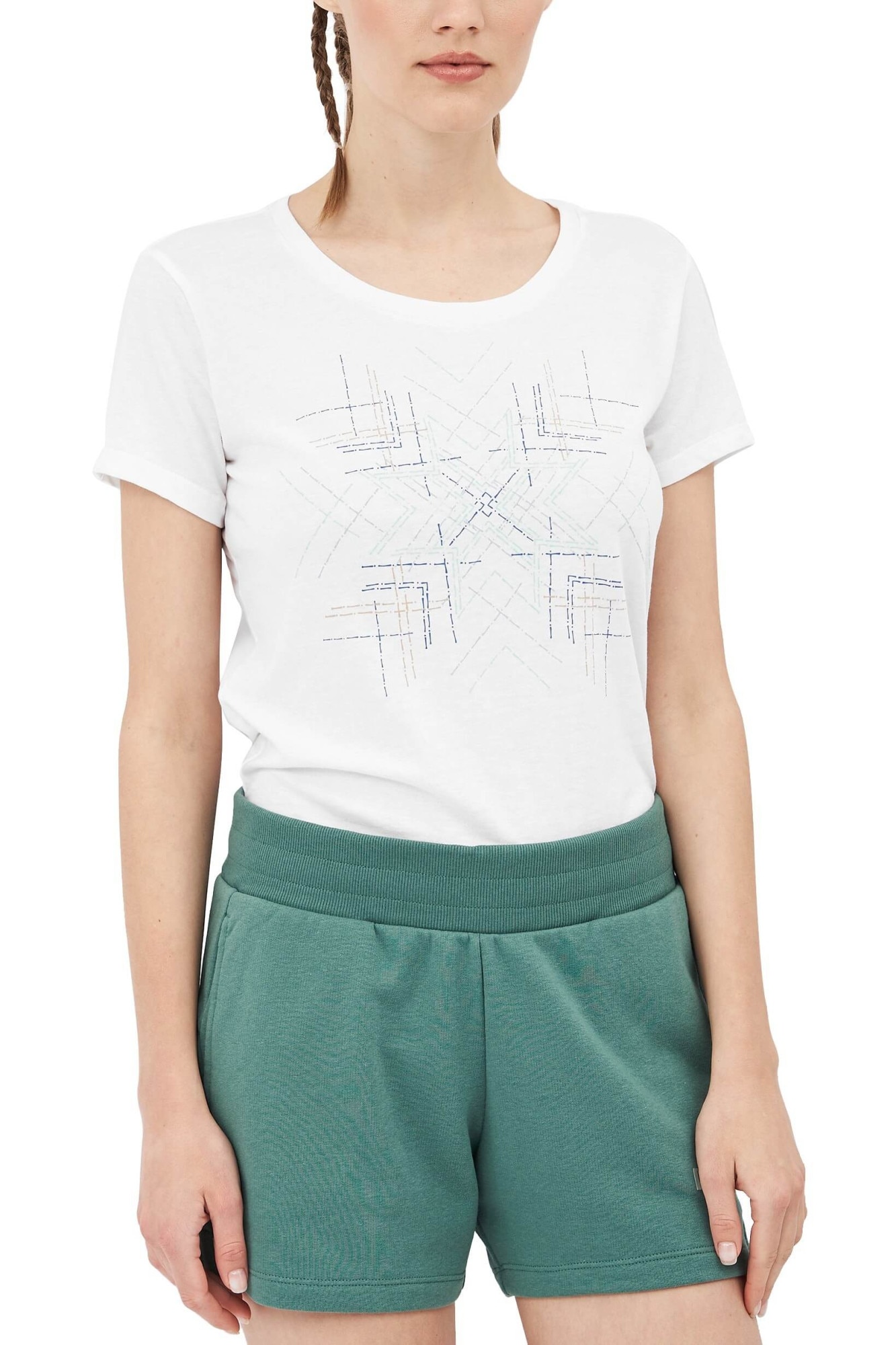 Tricou de dama, Columbia Daisy Days SS Graphic Tee, Alb