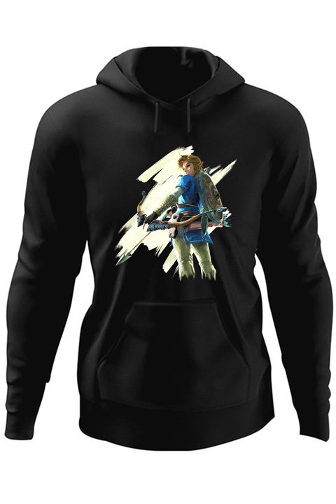 Hanorac barbati Legend of Zelda Arcas Link Minecraft, negru, marime 3XL