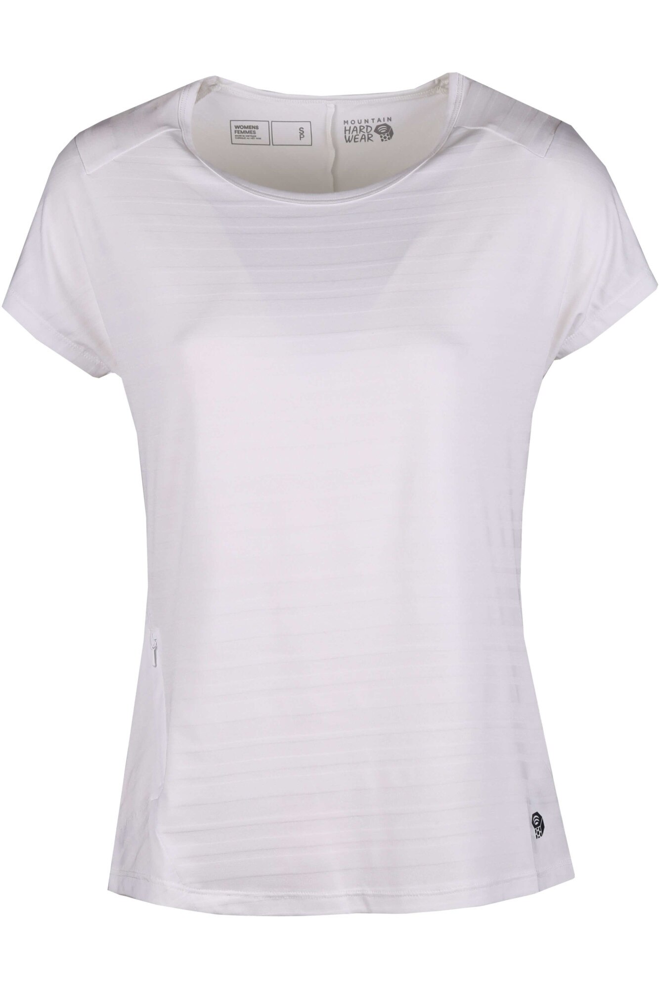 Tricou de dama, Mountain Hardwear Mighty Stripe Short Sleeve Tee, Gri