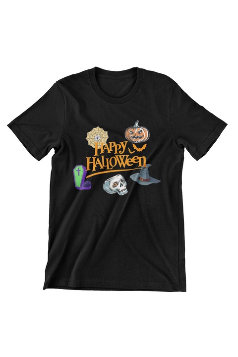 Férfi póló Halloween, Happy Halloween, fekete, M