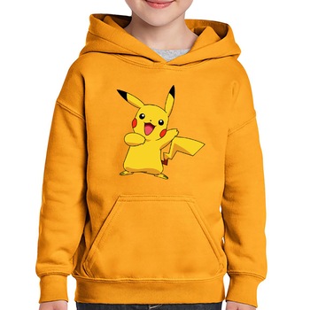 Hanorac copii Pokemon Go Pikachu Youtube Card, Portocaliu Hanorac copii Pokemon Go Pikachu Youtube Card, Portocaliu