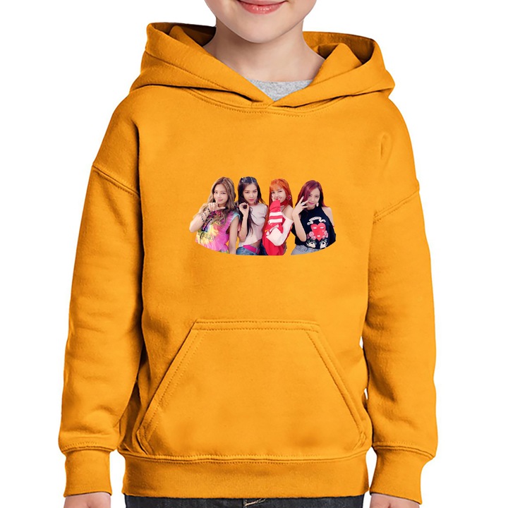 Hanorac copii Blackpink K Pop Album As If It's Your Last, Portocaliu