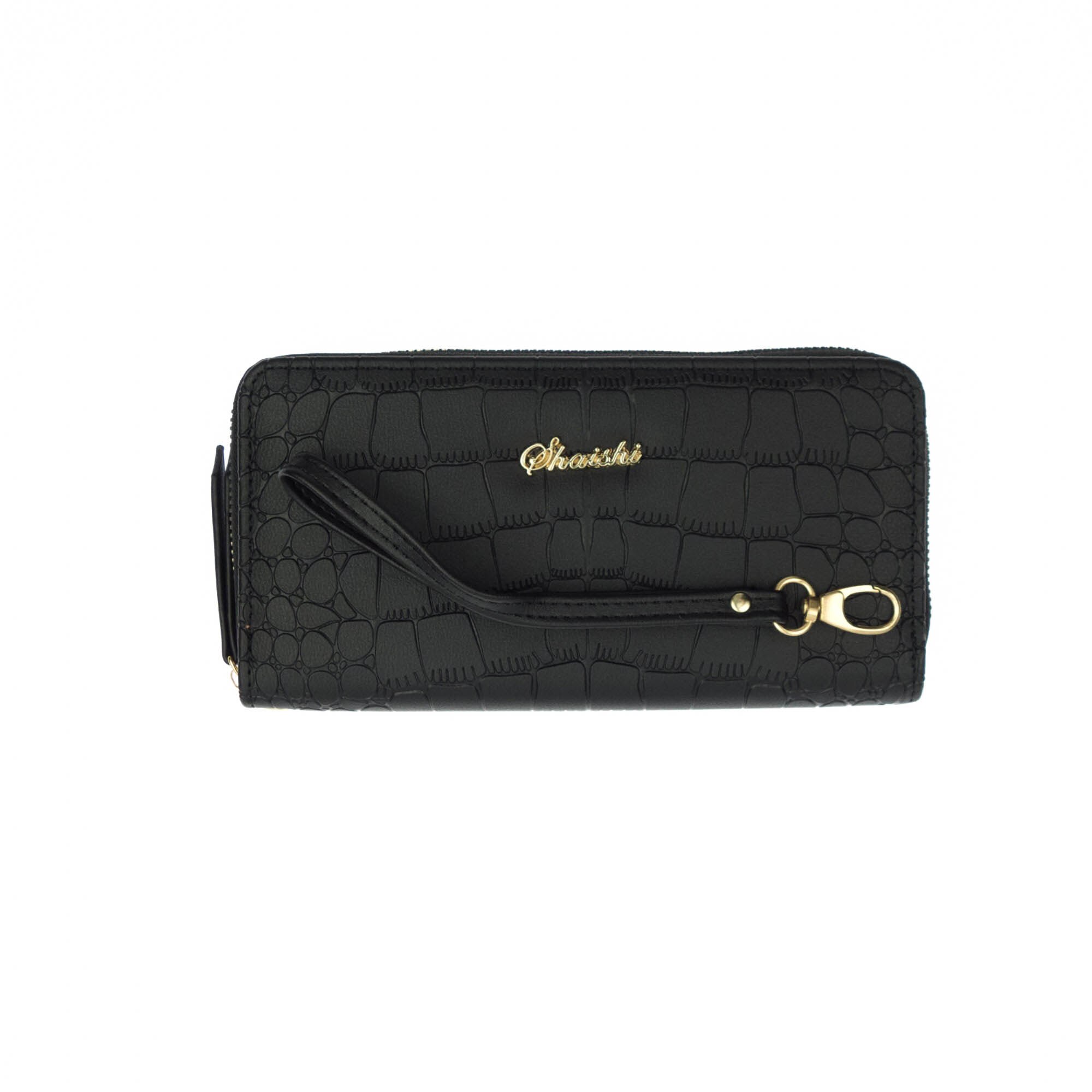 Portofel de dama, din piele ecologica, Buticcochet, Negru,19x10x2.5 cm - PR474