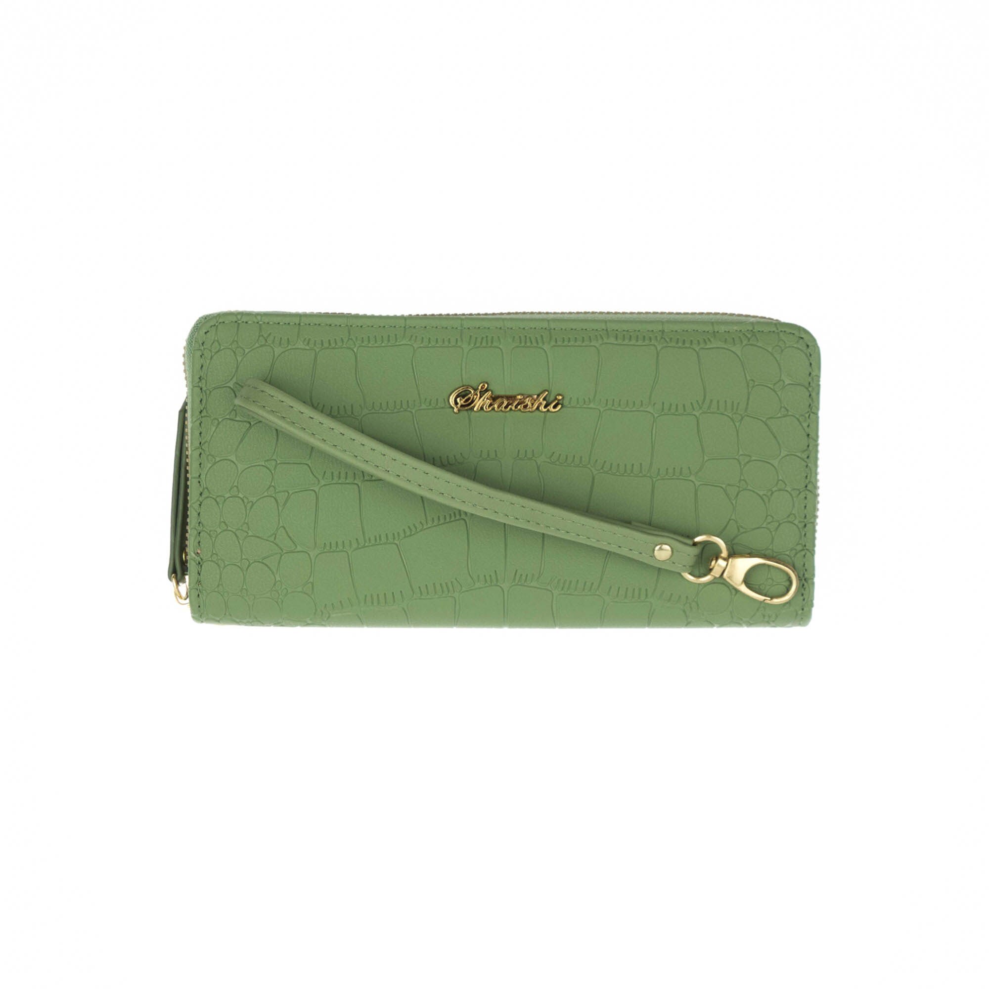 Portofel de dama, din piele ecologica, Buticcochet, Verde,19x10x2.5 cm - PR477