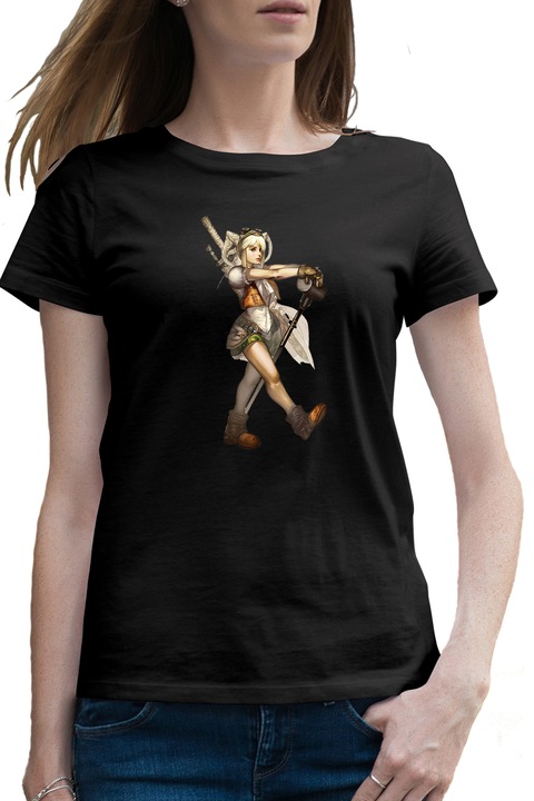 Дамска тениска Lineage Female Fantasy Elf Artworkv, Черен