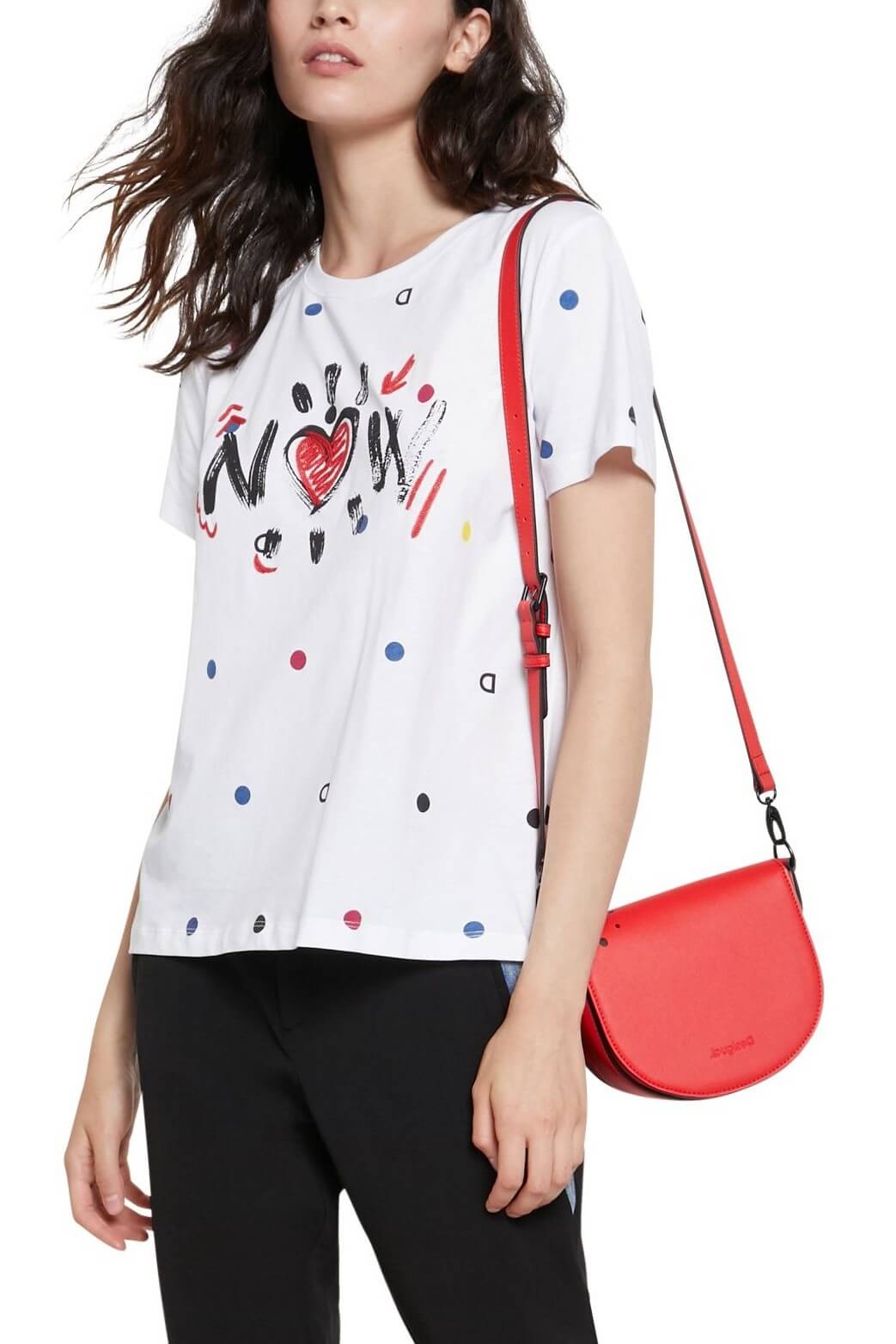 Tricou de dama, Desigual Ts Now, Alb