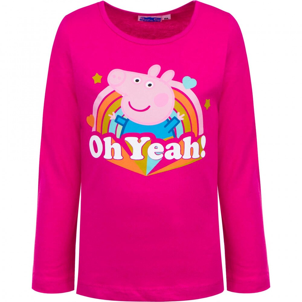 Bluza maneca lunga Peppa Pig 9083, Roz