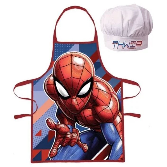 Set sort si boneta de bucatar Spiderman Thwip Multicolor