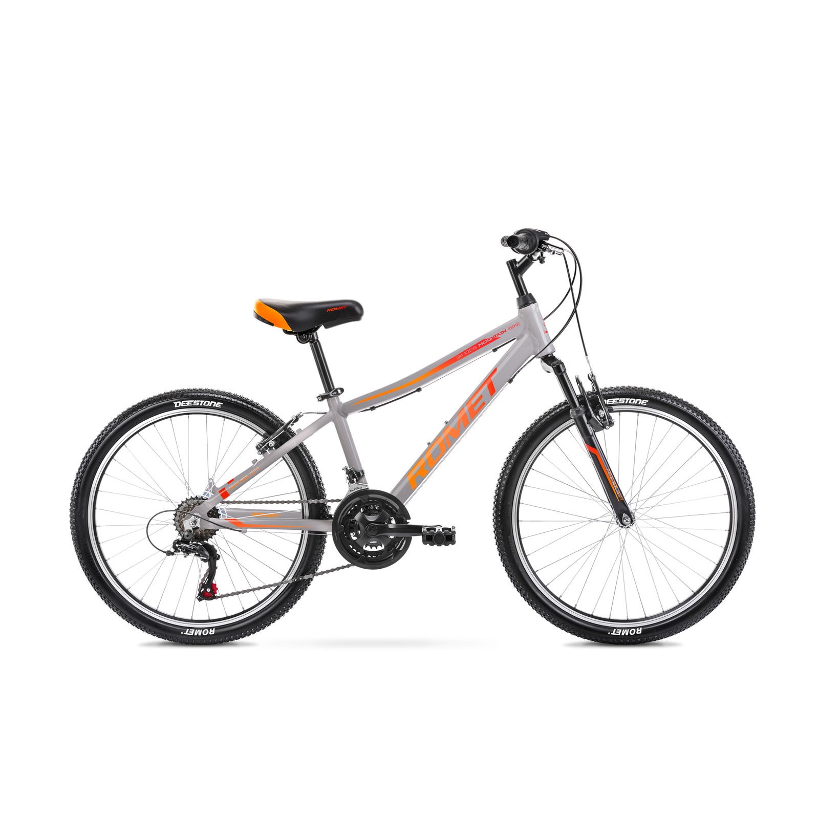 Bicicleta pentru copii Romet Rambler 24 S/13 Grafit/Rosu 2021